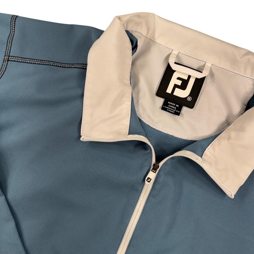 FootJoy Quarter Zip Pullover Mens XL Blue Timberline Performance Golf Jacket